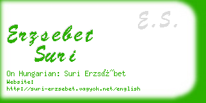 erzsebet suri business card